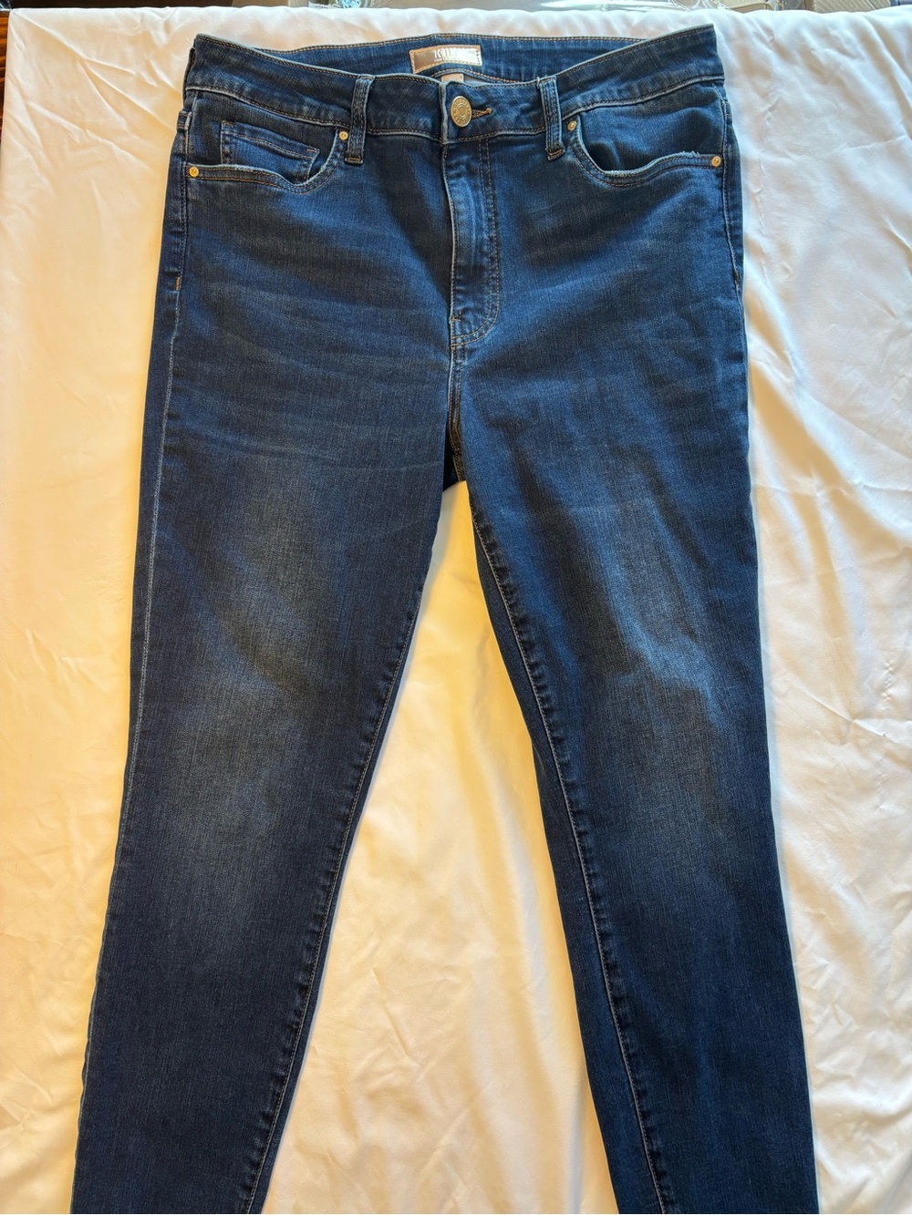 Kut from the Kloth Women's Donna High Rise Skinny Jeans in Dark Blue Denim